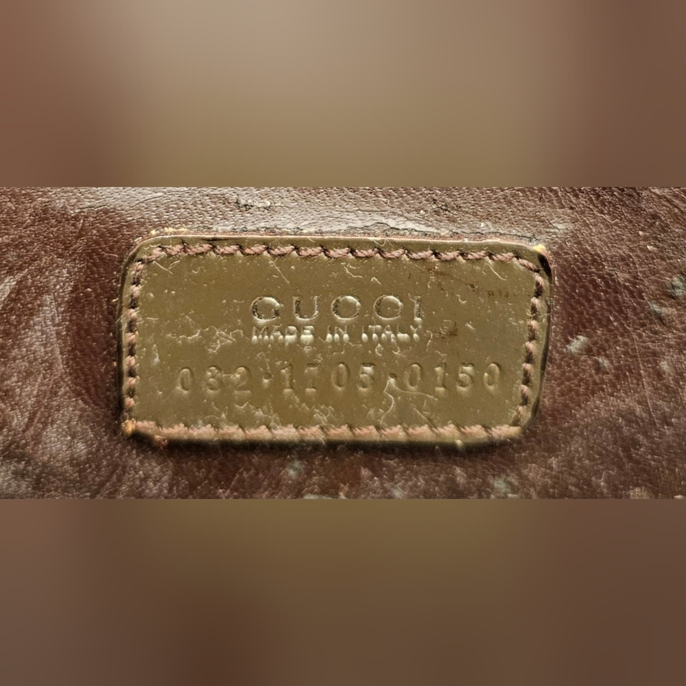 GUCCI Vintage Brown Cosmetic Bag - Picture 14 of 14